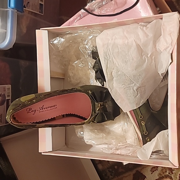 Camouflage open toe heels Halloween - Picture 6 of 8